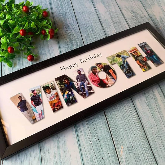 customised name photo frame