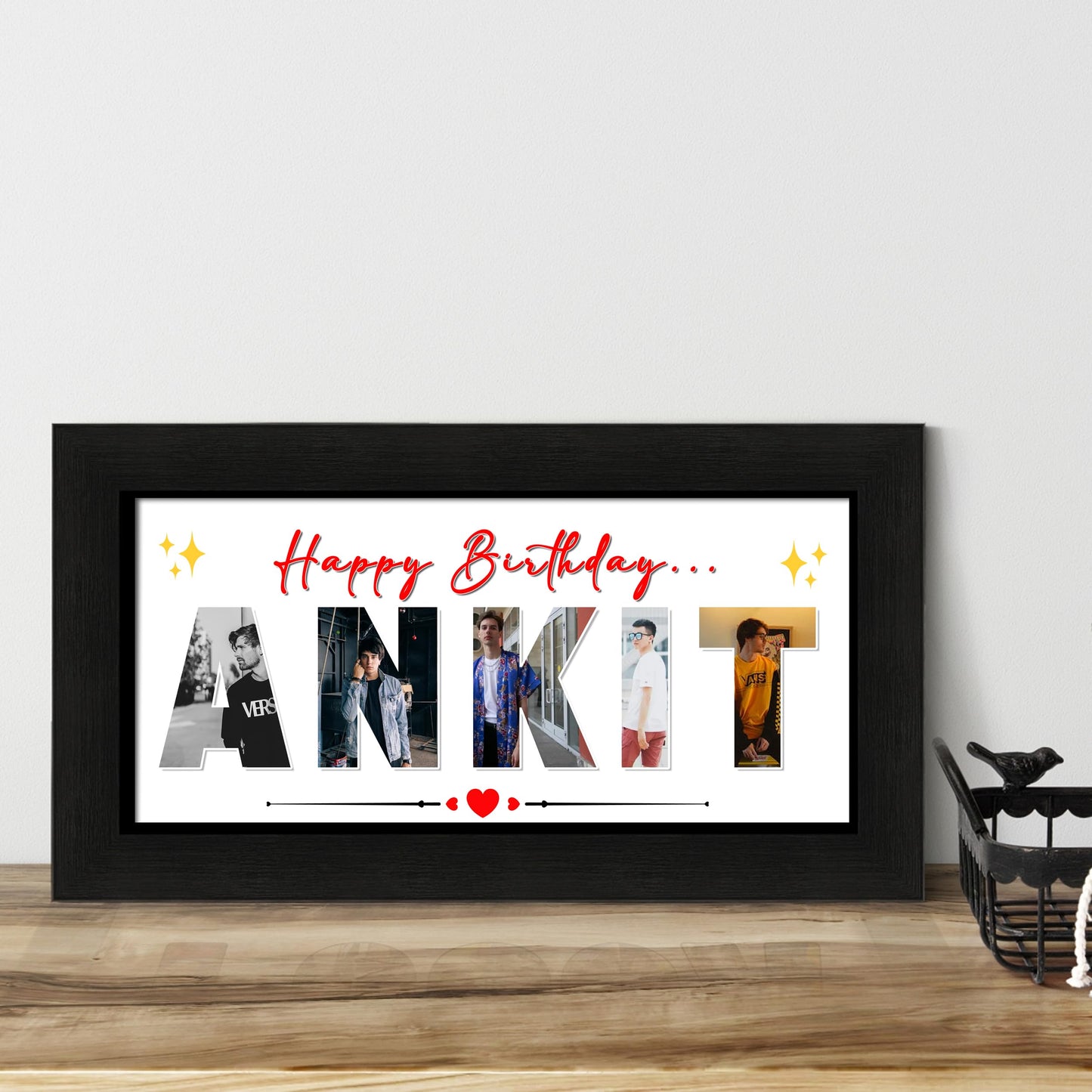 customised name photo frame