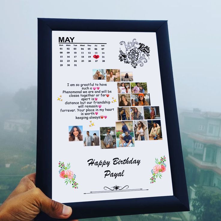 Birthday photo frame