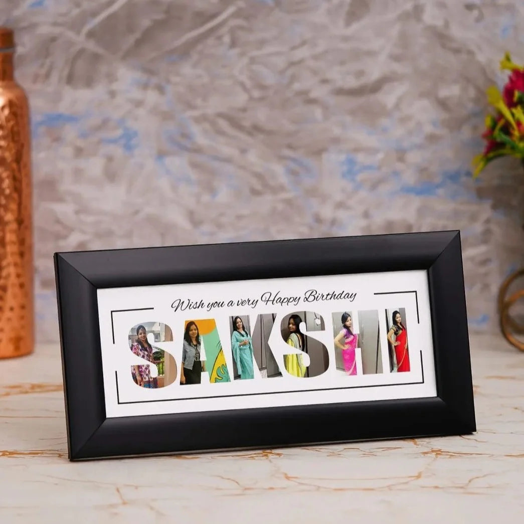 customised name photo frame