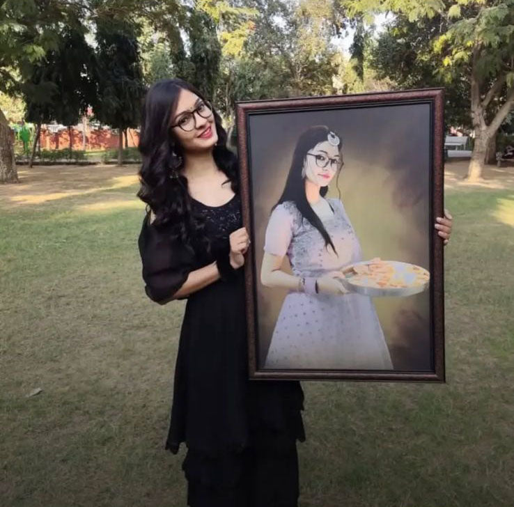 OIL PAINTING BIG SIZE PHOTO FRAME 30X20 INCHES