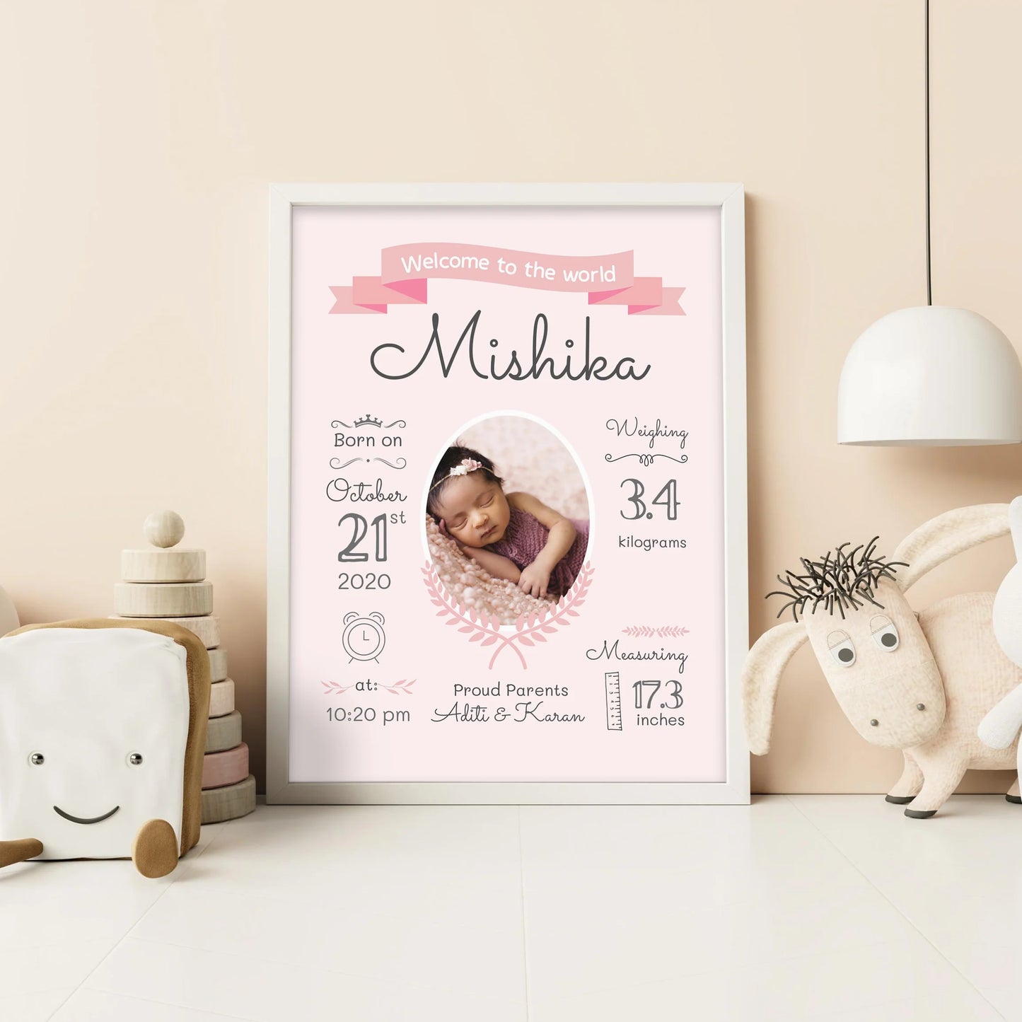 Personalized baby Photo Frames For Walls Decoration for Birthday, Anniversary and all occassions (Copy) (Copy) (Copy) (Copy) (Copy) (Copy)
