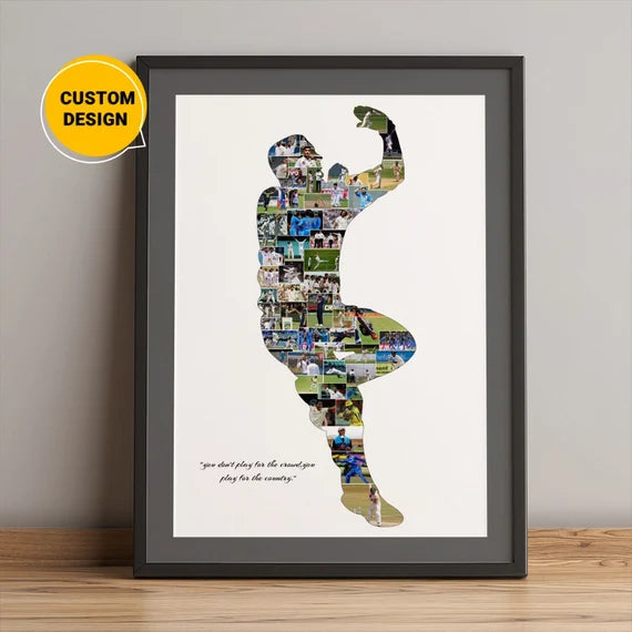 cricketer customized photo frame