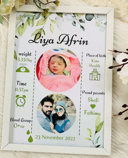 Personalized baby Photo Frames For Walls Decoration for Birthday, Anniversary and all occassions (Copy) (Copy) (Copy) (Copy) (Copy) (Copy)