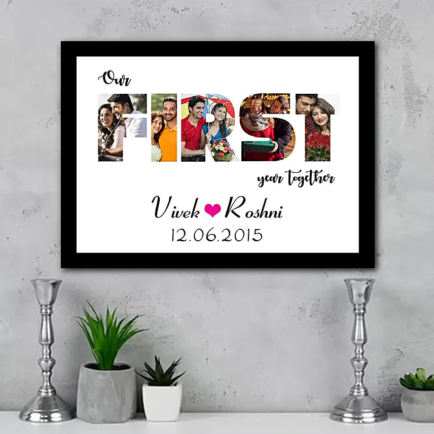 customised name photo frame