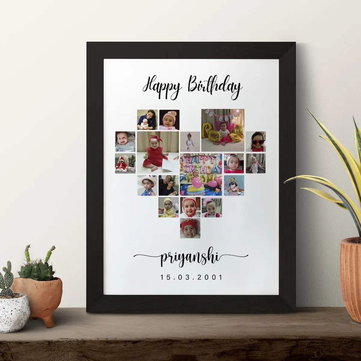 Personalized Collage Photo Frames For Walls Decoration for Birthday, Anniversary and all occassions