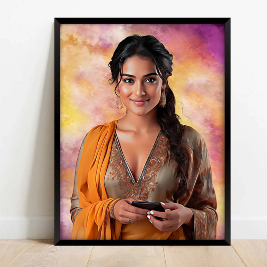 Personalized oil painting Photo Frames For Walls Decoration for Birthday, Anniversary and all occassions (Copy) (Copy)